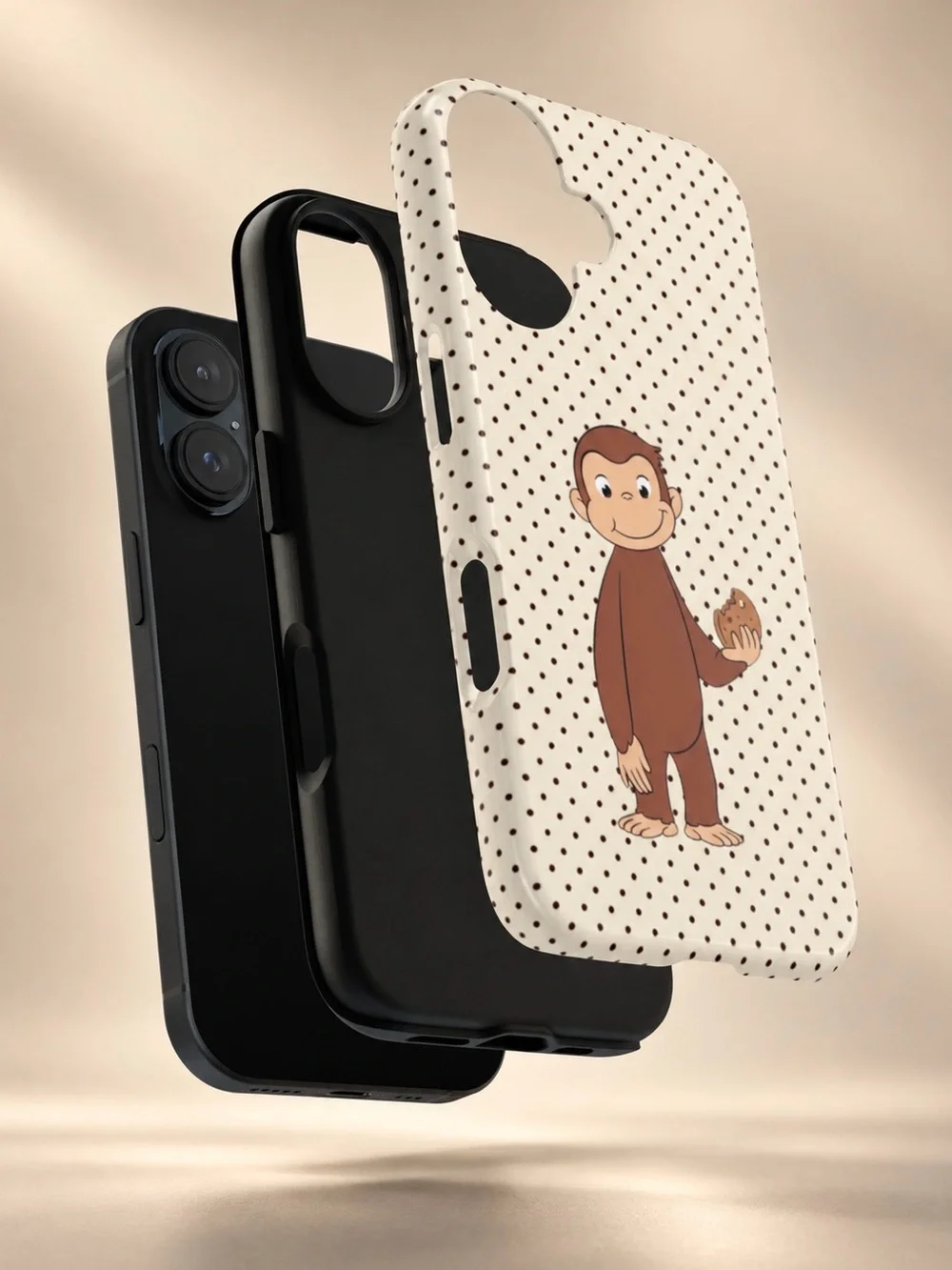 Curious George Monkey Polka Dot Phone Case